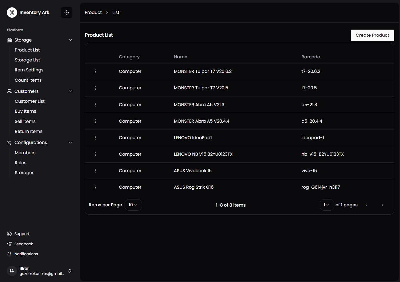 CRM Dashboard